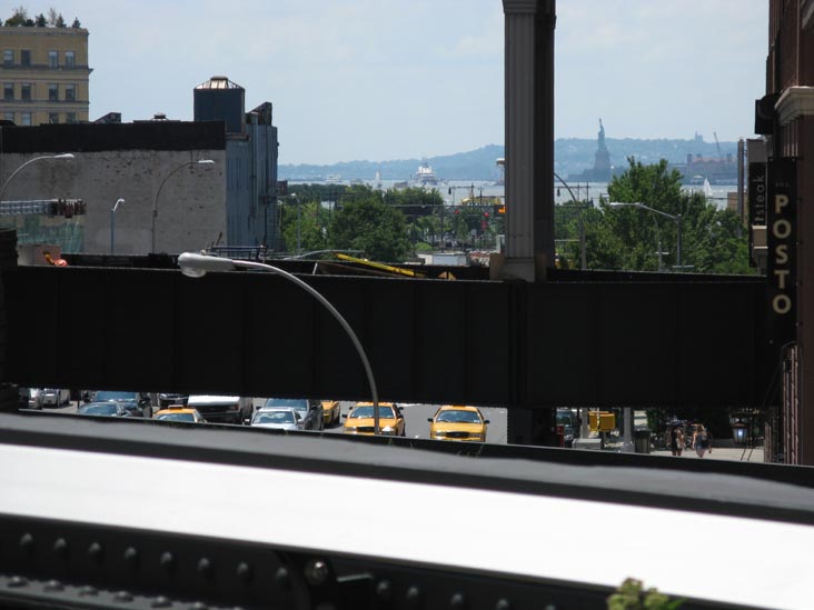 View of Statue of Liberty From High Line At 17th Street and Tenth Avenue, Manhattan