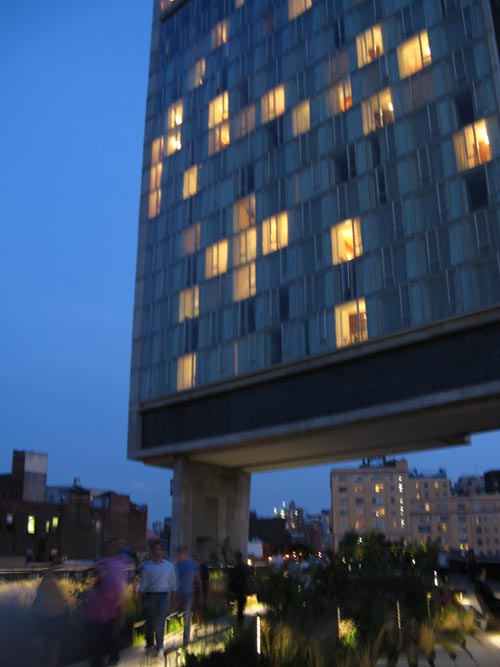 High Line At Dusk At Standard Hotel, Manhattan
