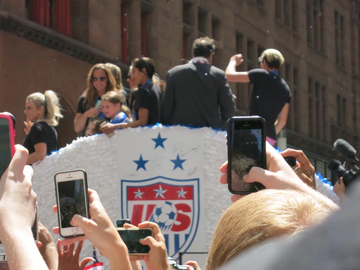 US Women's Soccer Ticker Tape Parade, Broadway, Lower Manhattan, July 10, 2015
