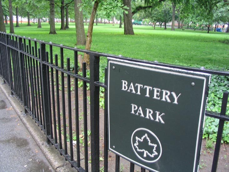 Battery Park Sign, Battery Park, Lower Manhattan