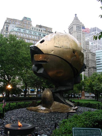 Fritz Koenig's "The Sphere", Battery Park, Lower Manhattan