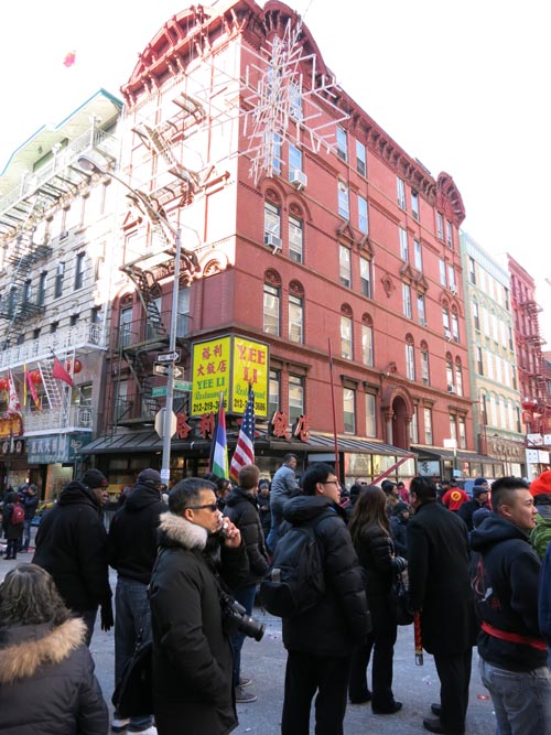 Bayard Street and Elizabeth Street, Chinatown, Lower Manhattan, February 28, 2015