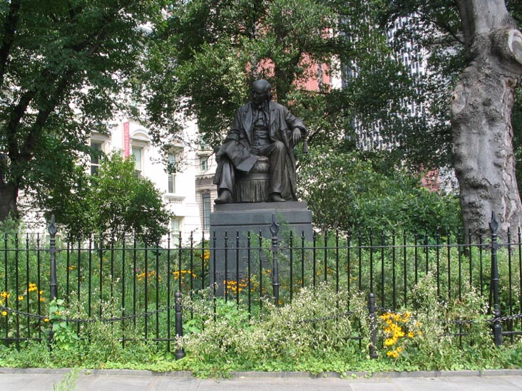 Horace Greeley Statue, City Hall Park, Lower Manhattan