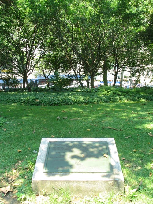 Isaac Barre Plaque, City Hall Park, Lower Manhattan