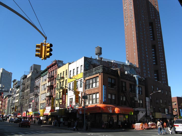 East Broadway and Market Street, SW Corner, Chinatown, Lower Manhattan