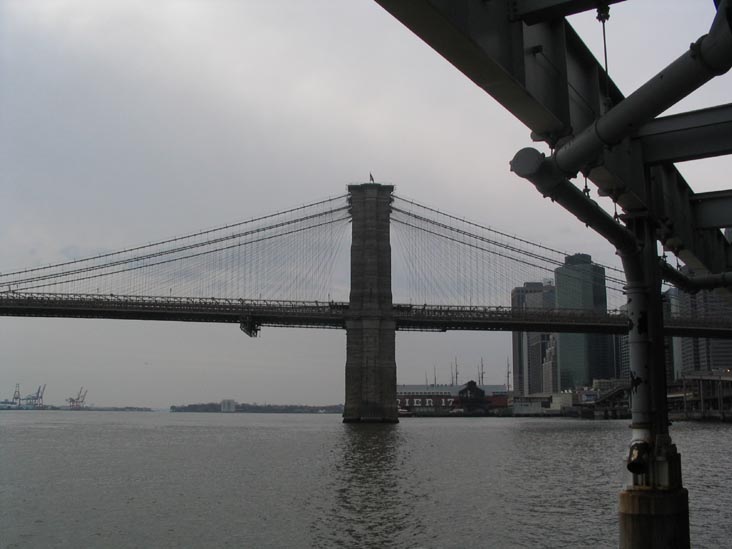Brooklyn Bridge Tower, East River Waterfront, Lower Manhattan
