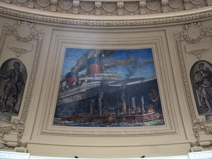 Reginald Marsh Mural, Rotunda, Alexander Hamilton U.S. Custom House, Lower Manhattan
