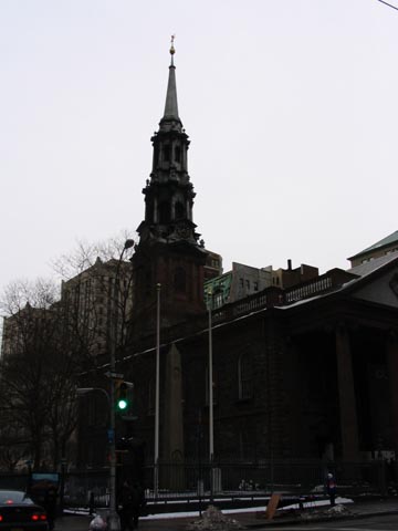 St. Paul's Chapel, Broadway and Fulton Street, NW Corner, Lower Manhattan
