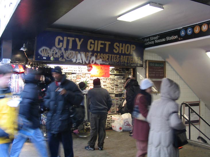 City Gift Shop, Fulton Street-Broadway Nassau Subway Station, Lower Manhattan