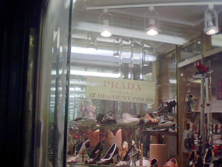 Prada Shoes at Discount Prices, Nassau Street, Lower Manhattan