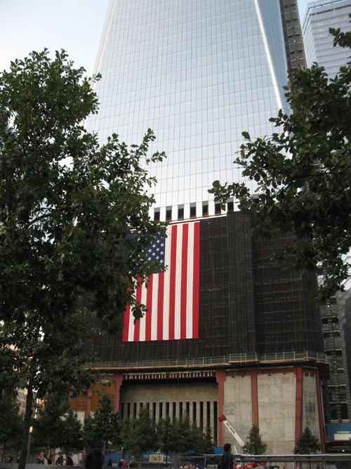Freedom Tower From September 11 Memorial, World Trade Center, Financial District, Lower Manhattan, September 12, 2011