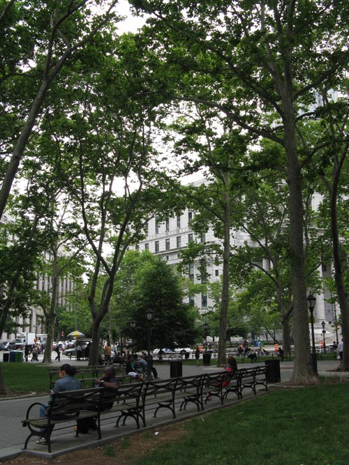 Thomas Paine Park, Foley Square, Lower Manhattan, June 8, 2009