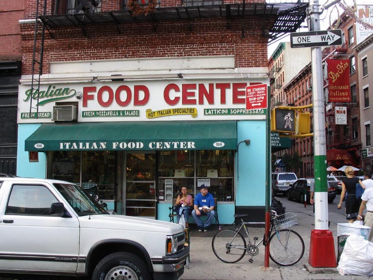 Italian Food Center, 186 Grand Street at Mulberry Street, Little Italy, Lower Manhattan, July 29, 2004