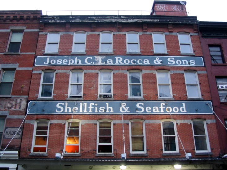 Joseph C. LaRocca & Sons, Shellfish & Seafood, Beekman Street, South Street Seaport Historic District, Lower Manhattan
