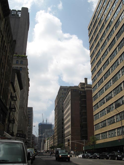 Looking South Down Church Street From Franklin Street, Tribeca, Lower Manhattan, August 8, 2011