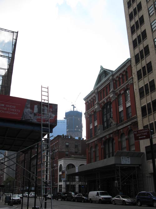 Looking South Toward One World Trade Center From Franklin Street, Tribeca, Lower Manhattan, August 8, 2011