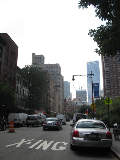 Looking South Down Greenwich Street From Franklin Street, Tribeca, Lower Manhattan, August 8, 2011