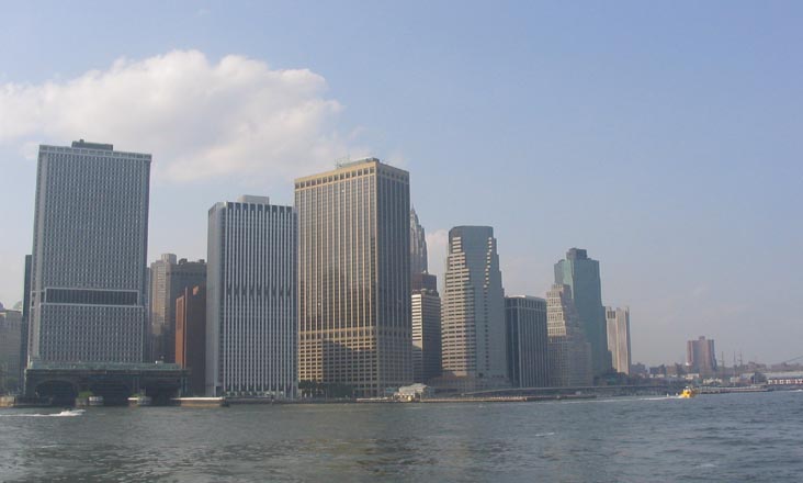 55 Water Street (center), Lower Manhattan Waterfront