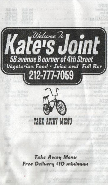 Kate's Joint, 58 Avenue B, East Village