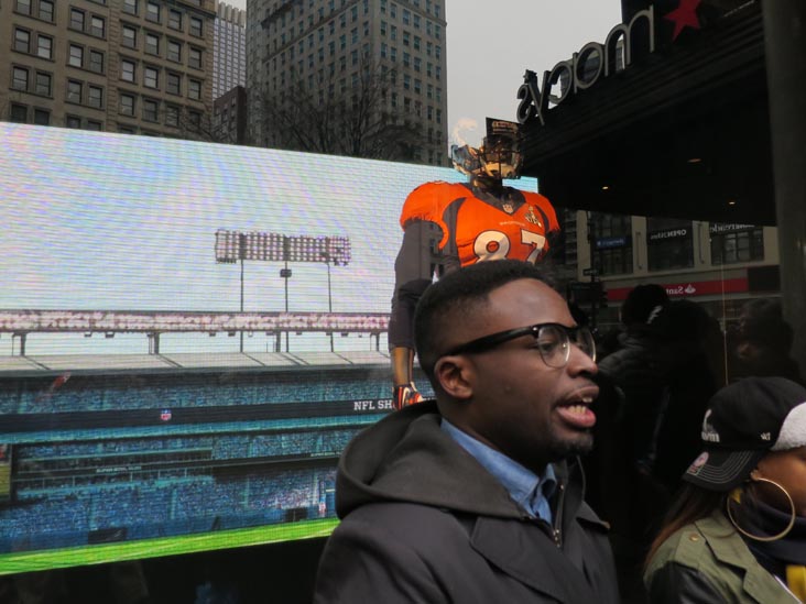 Super Bowl Boulevard, Herald Square, Midtown Manhattan, January 31, 2014