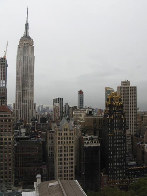 Empire State Building and American Radiator Building From 11 West 42nd Street, Midtown Manhattan, October 17, 2009