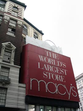 Macy's, Sixth Avenue and 34th Street, NW Corner, Midtown Manhattan