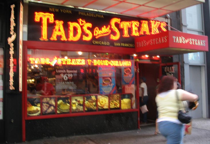 Tad's Steaks, 152 West 34th Street, Midtown Manhattan