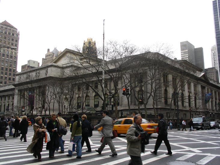 New York Public Library, 42nd Street and Fifth Avenue, Midtown Manhattan