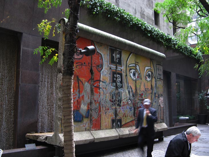 Berlin Wall, Seating Area At 520 Madison Avenue, Midtown Manhattan, October 15, 2010