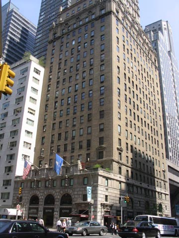 Ritz Hotel Tower (1925), 109 East 57th Street at Park Avenue, NE Corner, Midtown Manhattan