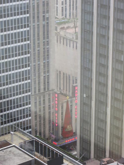 Radio City Music Hall From Room 4831, Sheraton New York Times Square Hotel, 811 Seventh Avenue, Midtown Manhattan, December 1, 2012