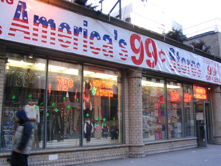 America's 99 Cent Stores, 42nd Street between Sixth Avenue and Broadway
