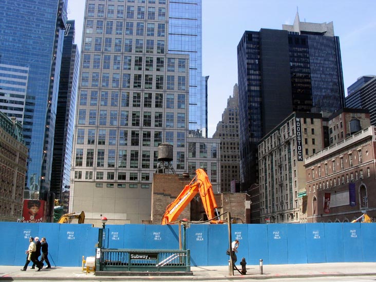 Bank of America Tower Progress, Sixth Avenue Between 42nd and 43rd Streets, Midtown Manhattan, September 3, 2004
