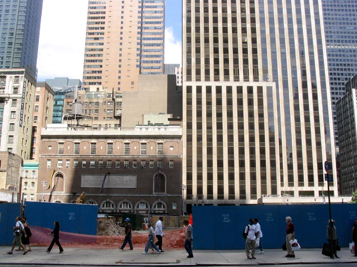 Bank of America Tower Progress, 42nd Street Between Sixth and Seventh Avenues, Midtown Manhattan, September 3, 2004