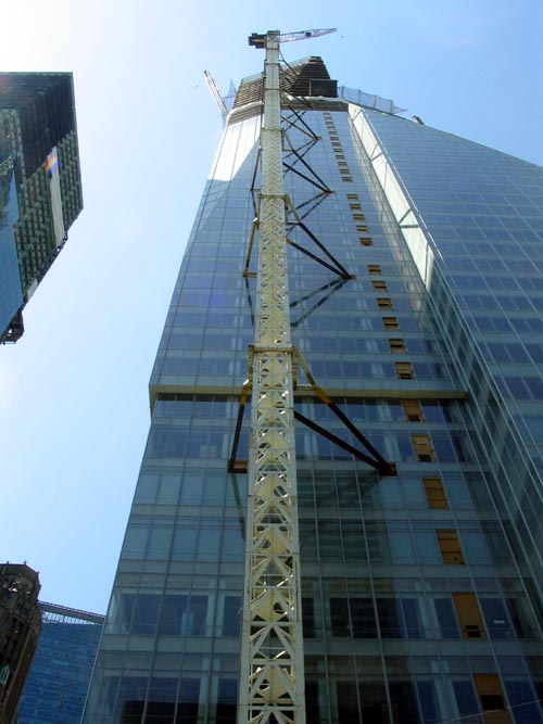 Bank of America Tower Progress, 42nd Street and Sixth Avenue, Midtown Manhattan, August 14, 2007