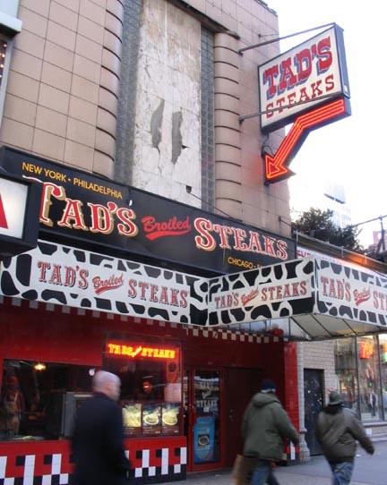 Tad's Steaks, 119 West 42nd Street, Midtown Manhattan, February 25, 2004