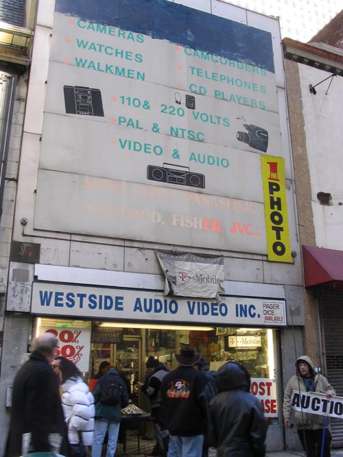 Westside Audio Video, 131 West 42nd Street, Midtown Manhattan, February 25, 2004