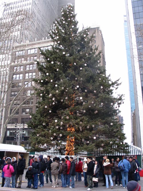 Christmas Tree, Bryant Park, Midtown Manhattan, January 2, 2006