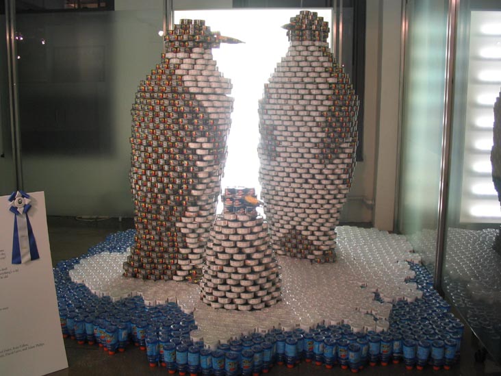Perkins Eastman's "CANtarctica" Entry, Canstruction 2005