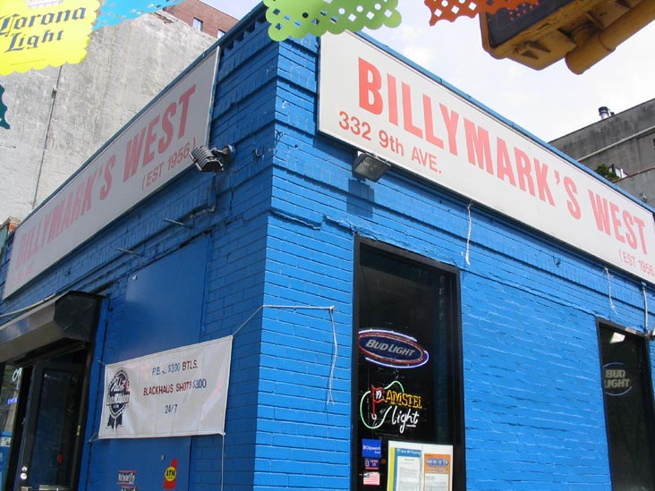 Billymark's West, 329 Ninth Avenue, Chelsea, Manhattan