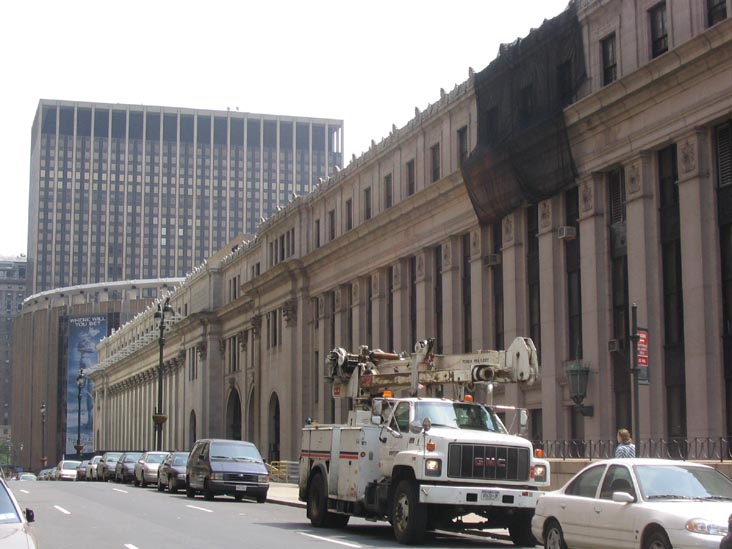 Farley Post Office From 33rd Street and Ninth Avenue, Midtown Manhattan