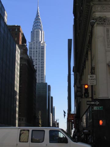 Chrysler Building from Fifth Avenue and 42nd Street, Midtown Manhattan