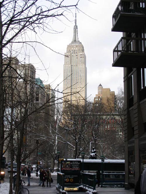 Empire State Building From Broadway and 23rd Street, Midtown Manhattan