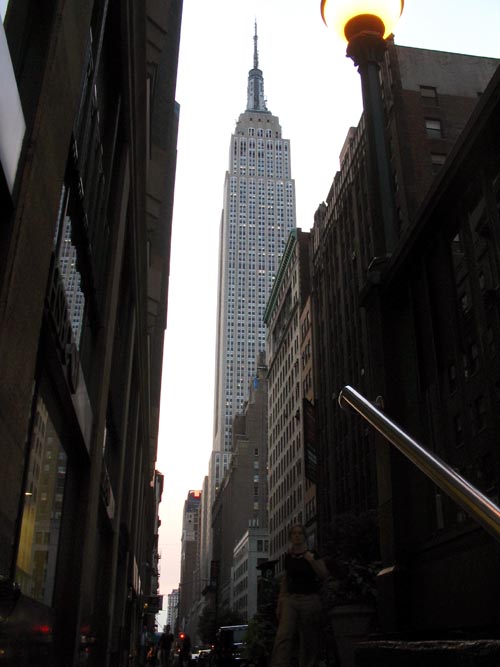 Empire State Building From 33rd Street and Park Avenue, Midtown Manhattan