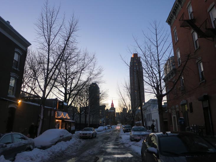 Empire State Building From 49th Avenue and Vernon Boulevard, Hunters Point, Long Island City, Queens, February 9, 2013