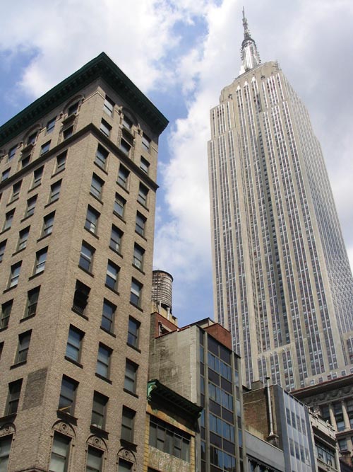 Empire State Building, Southern View From Fifth Avenue, Midtown Manhattan