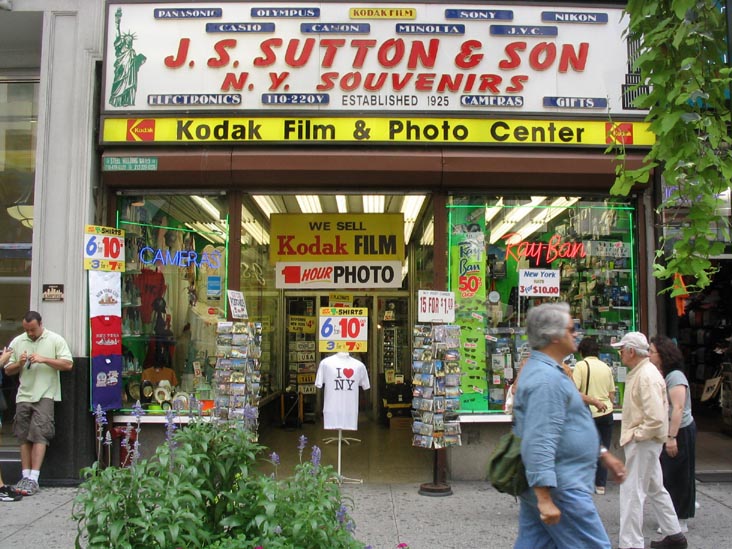 J.S. Sutton & Son, N.Y. Souvenirs, East Side of Fifth Avenue Between 33rd and 34th Streets, Midtown Manhattan