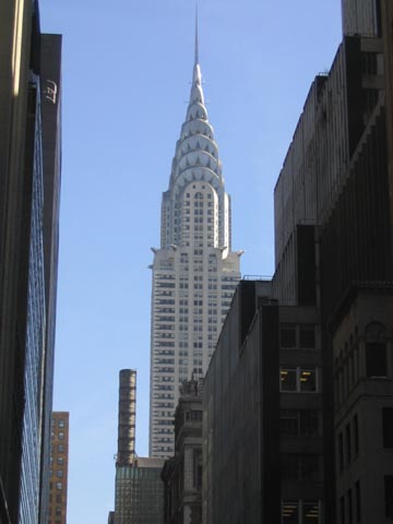 Chrysler Building, 43rd Street and Fifth Avenue Looking East, Midtown Manhattan