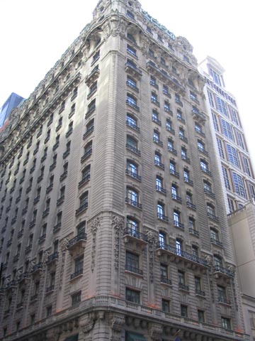 St. Regis Hotel, 2 East 55th Street at Fifth Avenue, SE Corner, Midtown Manhattan