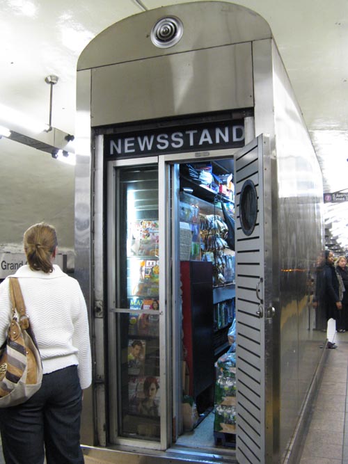Newsstand, 7 Train Platform, Grand Central-42nd Street Subway Station, Midtown Manhattan, October 13, 2010